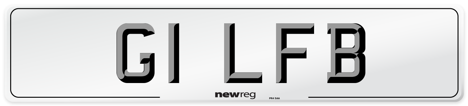 G1 LFB Number Plate from New Reg